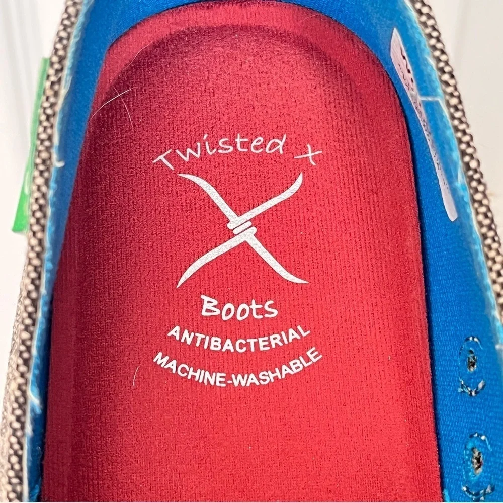 Twisted X eco Slip Ons Loafers Native Print Multi Color Tagged 6.5M *Fit like 7* - Picture 6 of 8